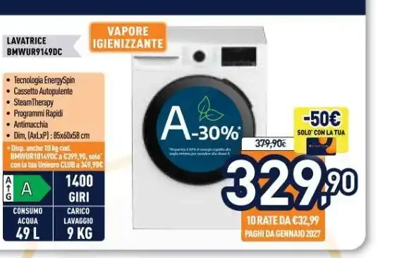 Lavatrice Beko BMWUR9149DC
