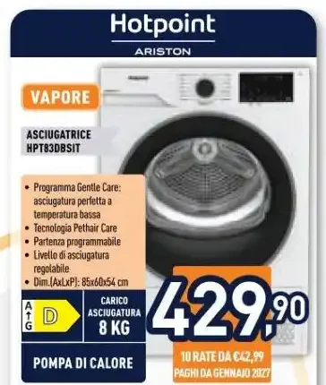 Hotpoint asciugatrice