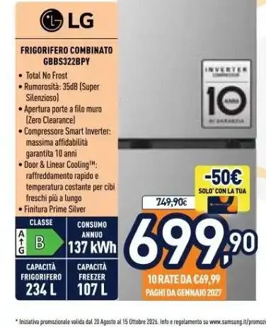LG frigorifero combinato