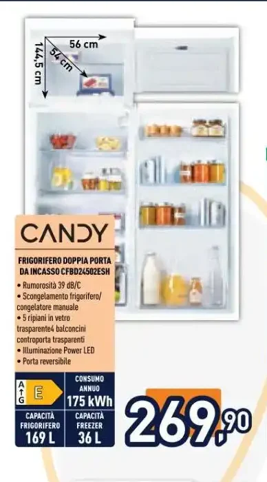 Frigorifero doppia porta Candy