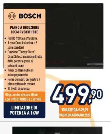 Piano a induzione Bosch