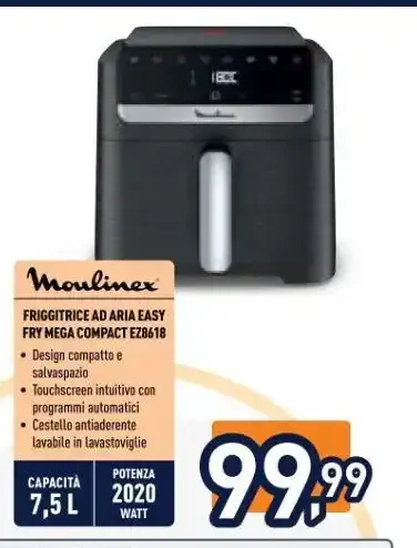Friggitrice ad aria Easy Fry Mega Capacity EZ8118