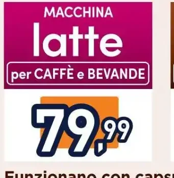 Macchina latte per caffè e bevande
