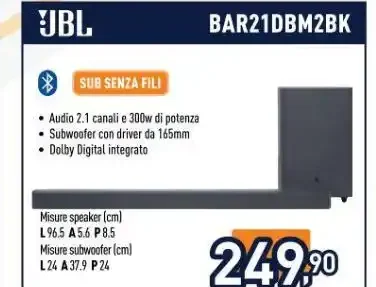 Soundbar JBL Bar21DBM2BK