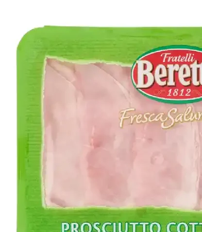 Prosciutto cotto alta qualità fresca salumeria Beretta