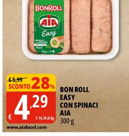 Bon Roll Easy con spinaci Aia