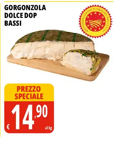 Gorgonzola dolce DOP bassi