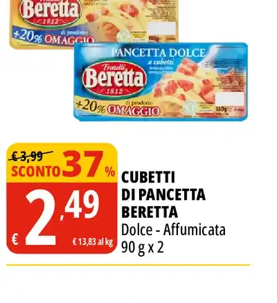 Cubetti di pancetta Beretta