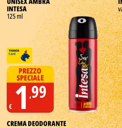 Deodorante unisex Ambra Intesa
