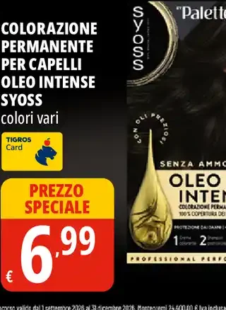 Colorazione permanente per capelli Oleo Intense Syoss