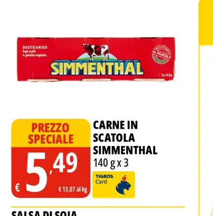 Carne in scatola Simmenthal