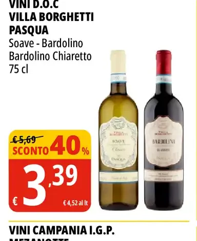 Vini D.O.C. Villa Borghetti Pasqua