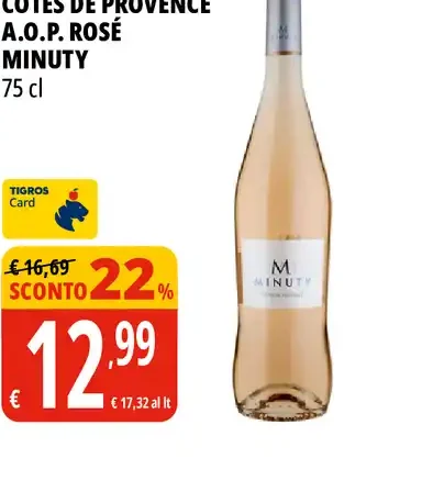 Vino Côtes de Provence A.O.P. Rosé Minuty