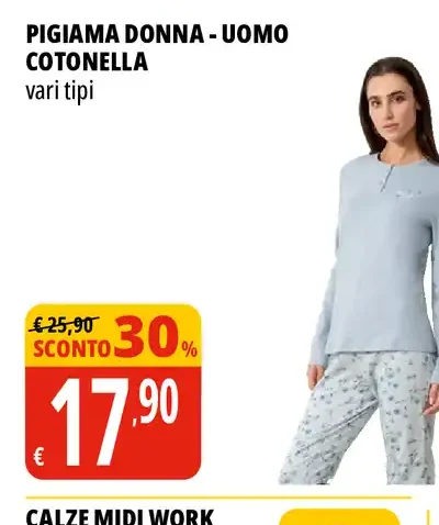 Pigiama donna-uomo Cotonella