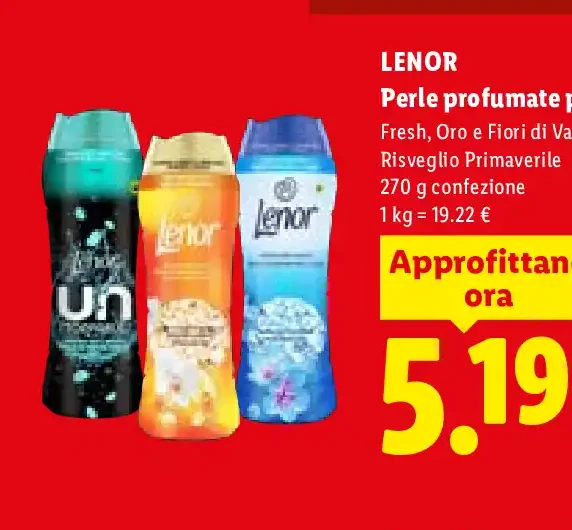 Perle profumate per bucato