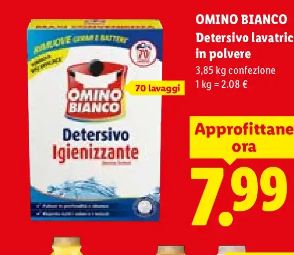 Detersivo lavatrice in polvere