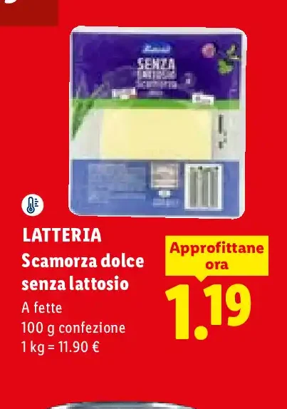 Scamorza dolce senza lattosio