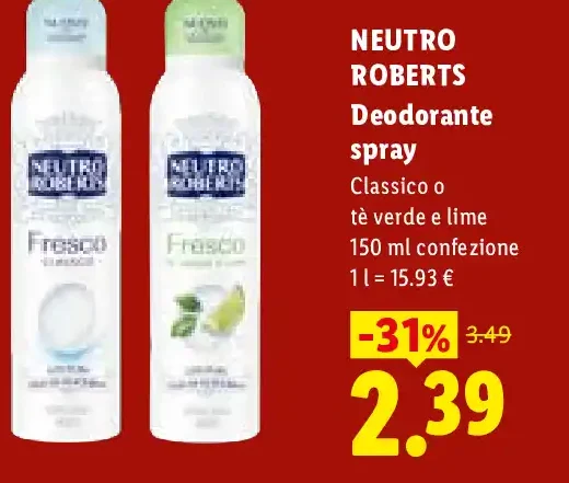 Deodorante spray