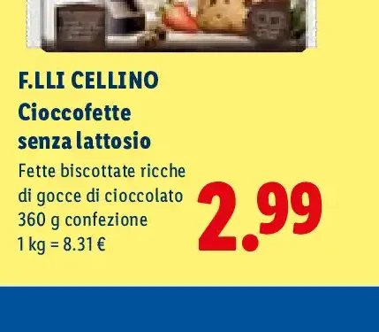 Cioccofette senza lattosio