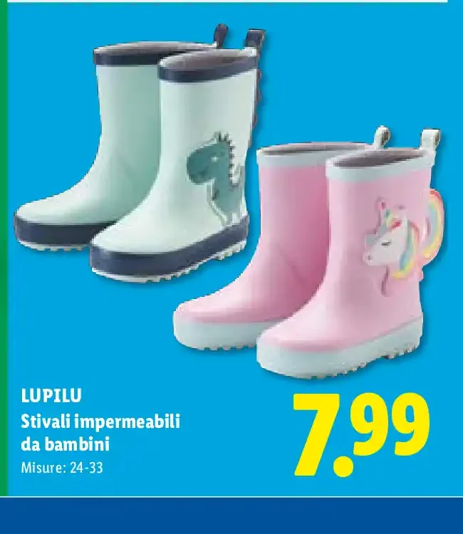 Stivali impermeabili da bambini