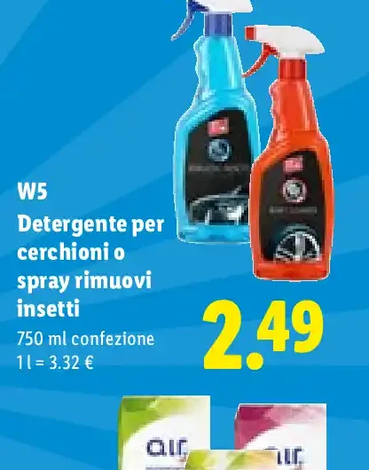Detergente per cerchioni o spray rimuovi insetti