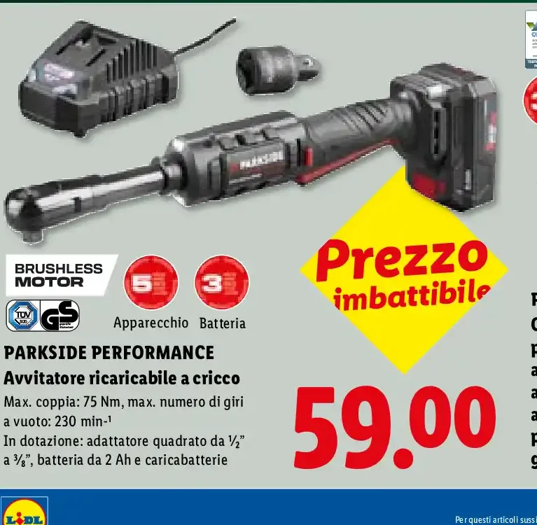 Avvitatore ricaricabile a cricco