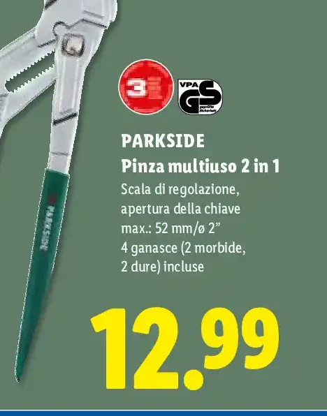 Pinza multiuso 2 in 1