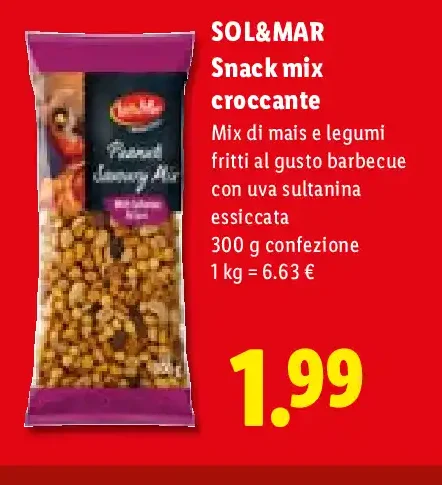 Snack mix croccante