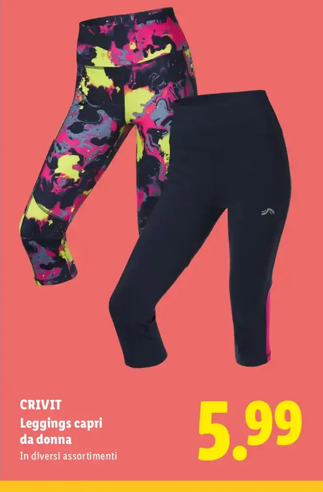 Leggings capri da donna