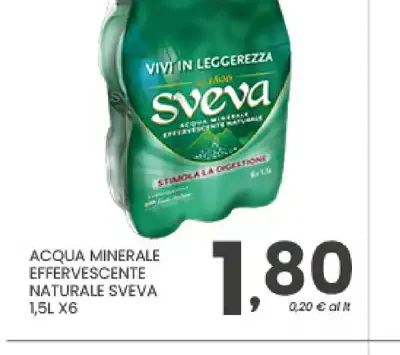 Acqua minerale naturale effervescente