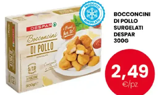 Bocconcini di pollo surgelati Despar