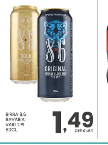Birra 8.6 Bavaria vari tipi