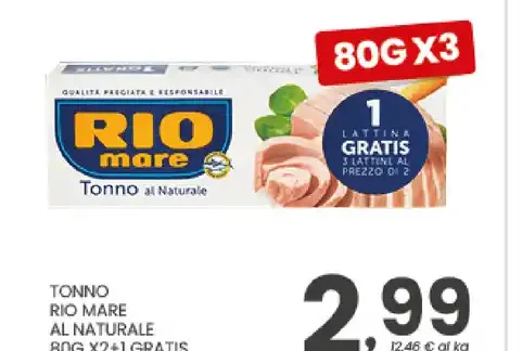 Tonno Rio Mare al naturale