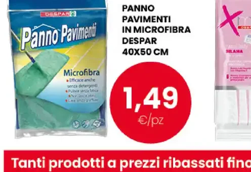 Panno pavimenti in microfibra