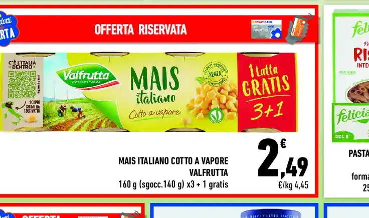 Mais italiano cotto a vapore