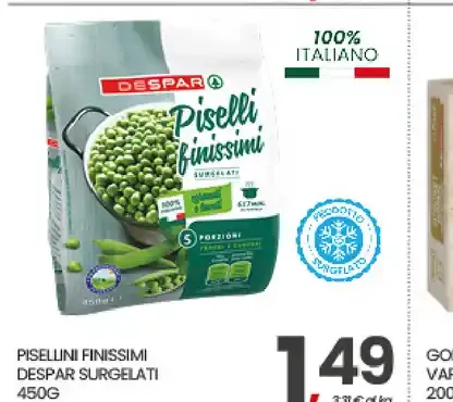 Piselli finissimi Despar surgelati