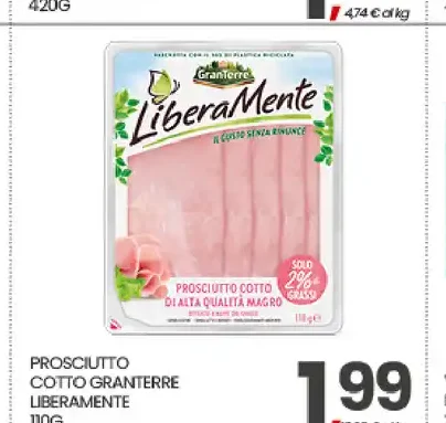 Prosciutto cotto GranTerre LiberaMente