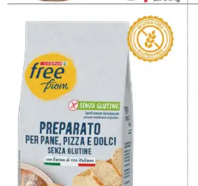 Preparato Despar FreeFrom per pane, pizza e dolci