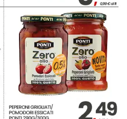 Peperoni grigliati e pomodori essiccati Ponti