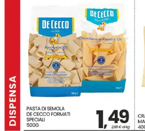 Pasta di semola De Cecco