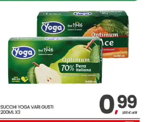 Succhi Yoga vari gusti