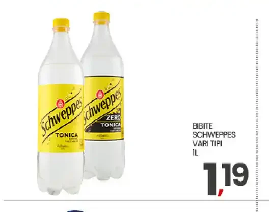 Bibite Schweppes vari tipi