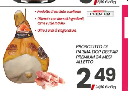 Prosciutto di Parma DOP Despar Premium 24 mesi