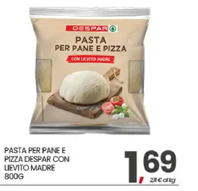 Pasta per pane e pizza Despar con lievito madre