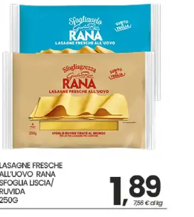 Lasagne fresche all'uovo