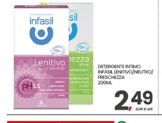 Detergente intimo Infasil Lenitivo/Neutro/Freschezza