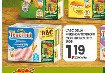 L'ABC della merenda Teneroni con prosciutto