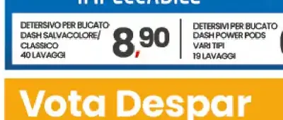 Detersivo per bucato Dash classico