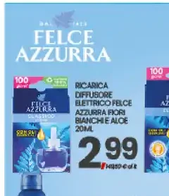 Ricarica diffusore elettrico Felce Azzurra fiori bianchi