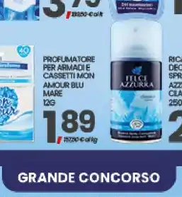 Profumatore per armate cassetti Felce Azzurra Amour Blu Mare